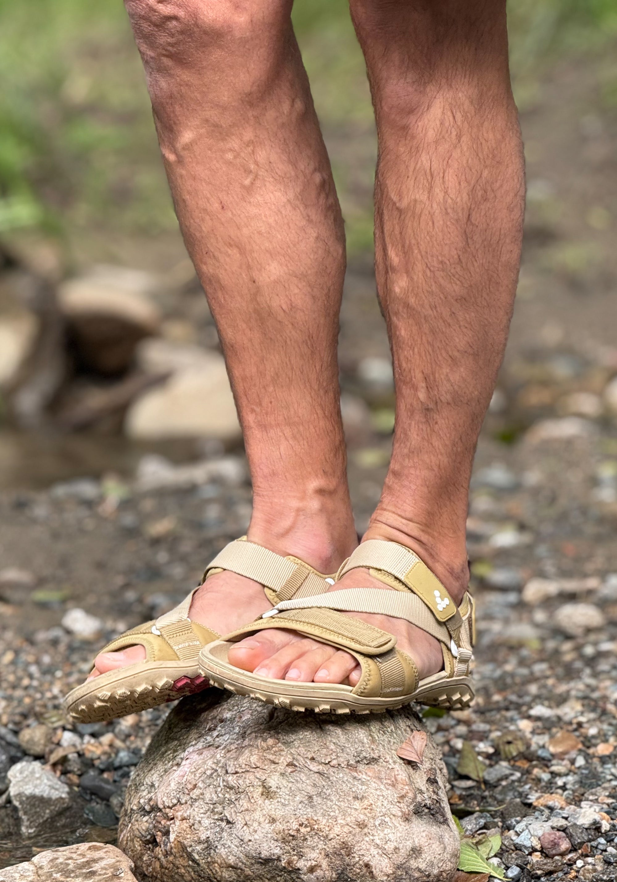 Sandale drumeție Barefoot - Tracker Ora Men Dune