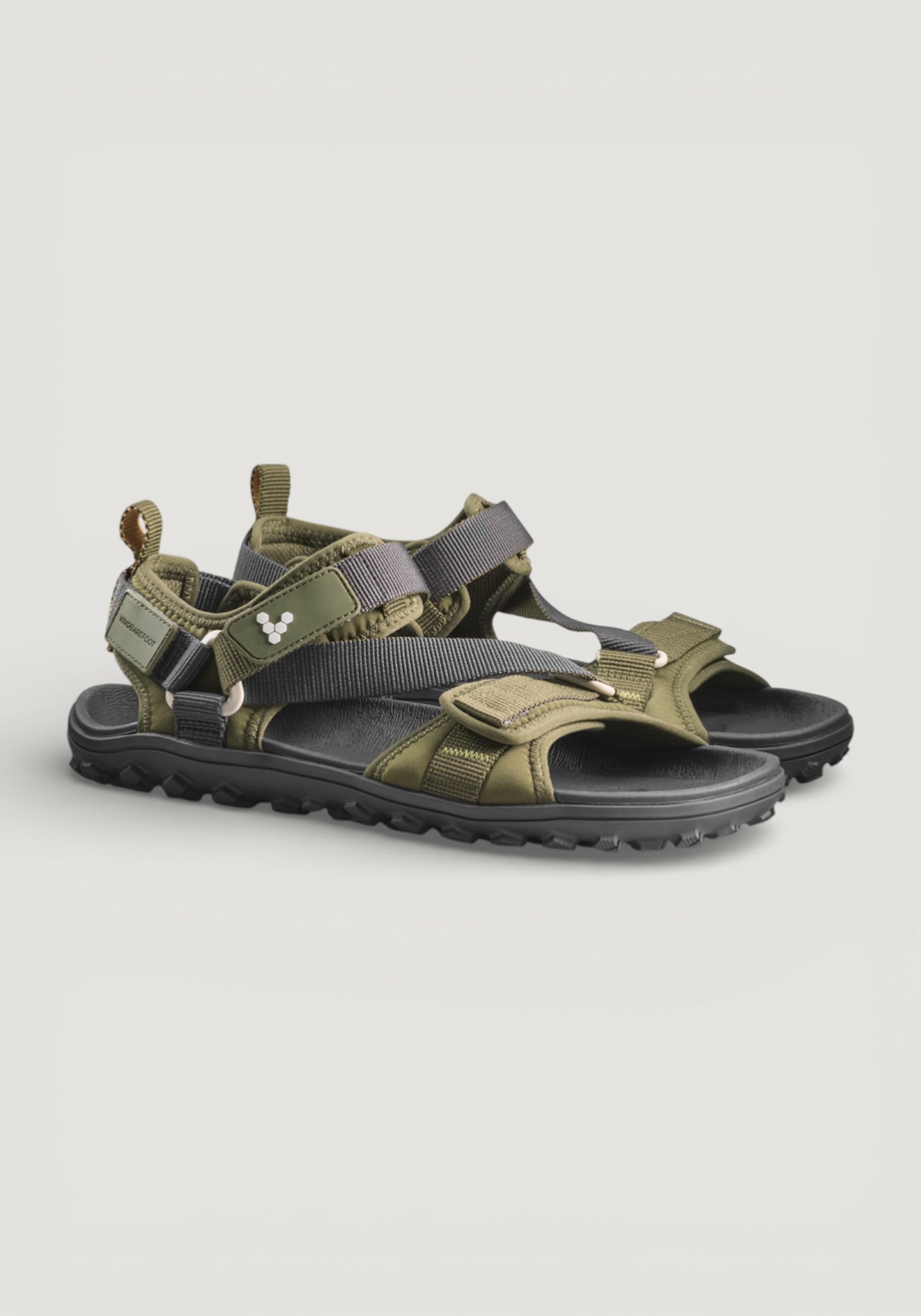Sandale drumeție Barefoot - Tracker Ora Women Dark Olive