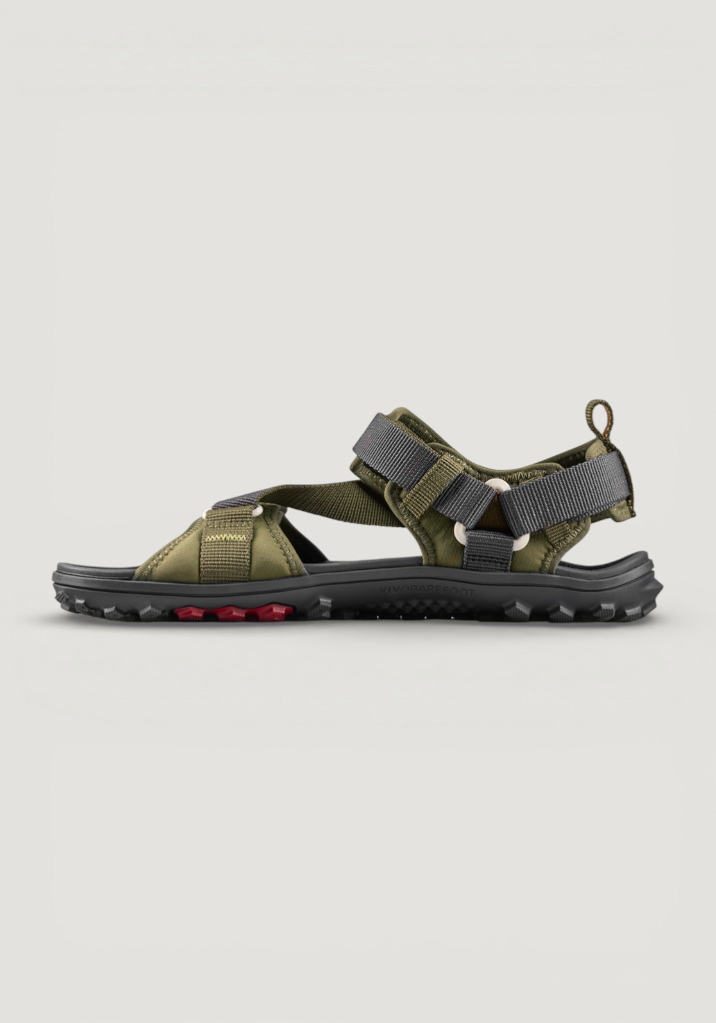 Sandale drumeție Barefoot - Tracker Ora Women Dark Olive