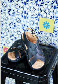 Sandale femei piele - Elba Black Haflinger HipHip.ro