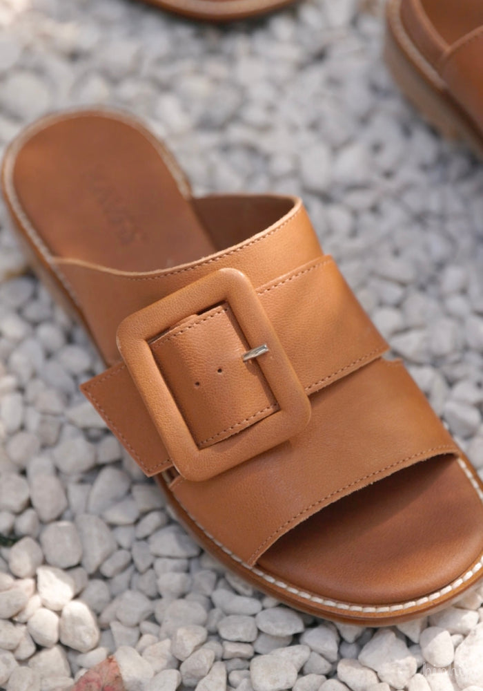 Sandale femei piele - Norrviken Light Brown