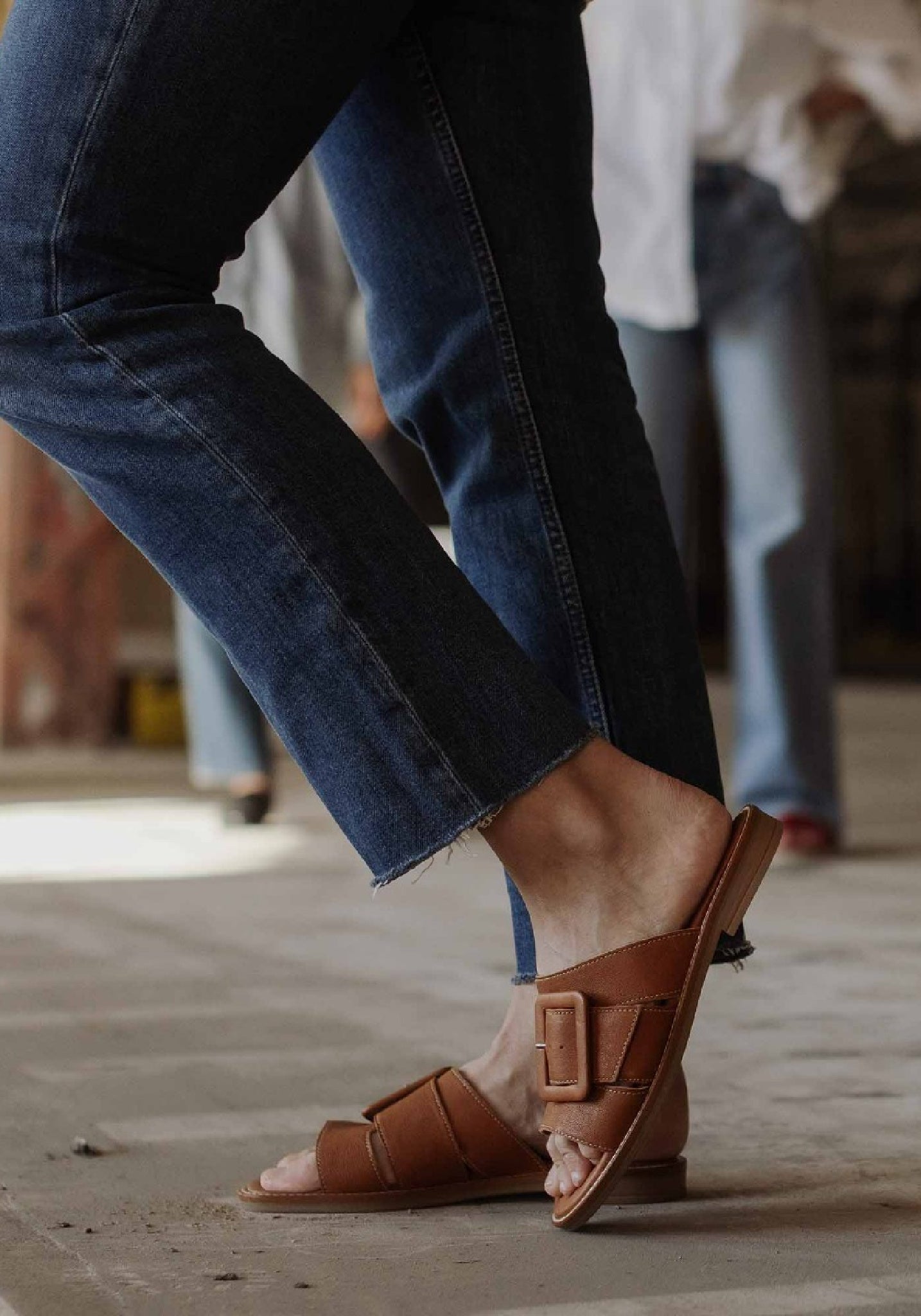 Sandale femei piele - Norrviken Light Brown