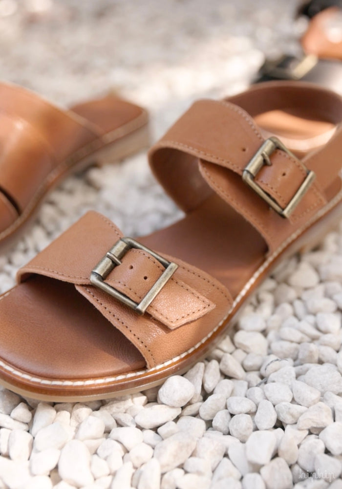 Sandale femei piele - Skanor Light Brown