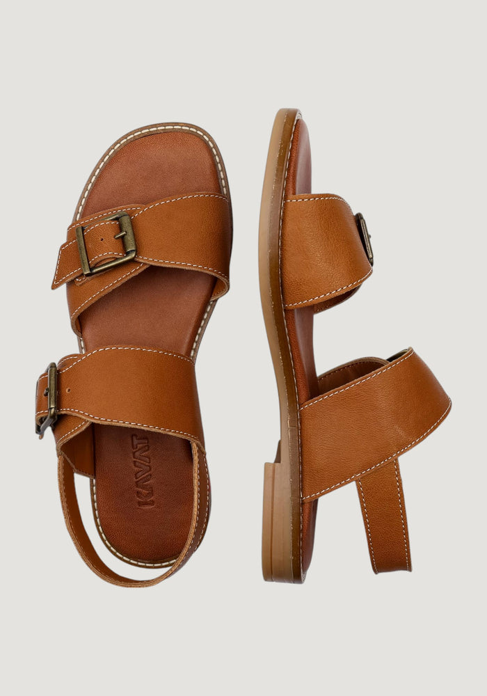 Sandale femei piele - Skanor Light Brown