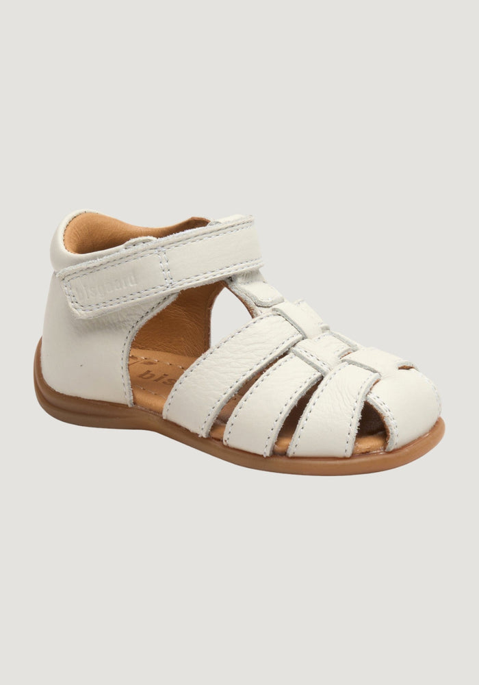 Sandale First Step piele - Carly White Bisgaard HipHip.ro