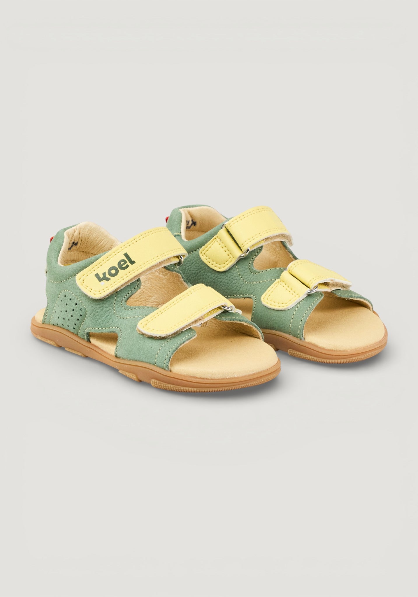 Sandale Barefoot din piele - Ova Olive