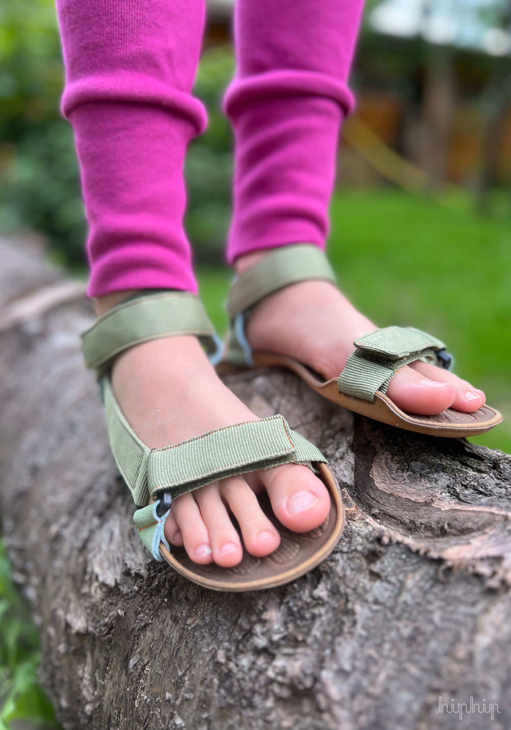 Sandale sport Barefoot - Niobe Green Moss