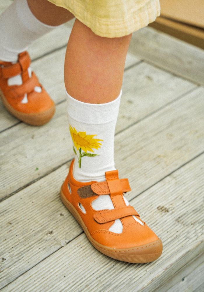 Sandale Barefoot din piele - Deen Cognac