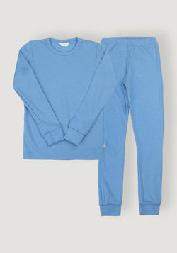 Set termic din lână merinos - Blue Allure