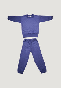 Homewear terry din lână merinos - Marine Melange Cosilana HipHip.ro