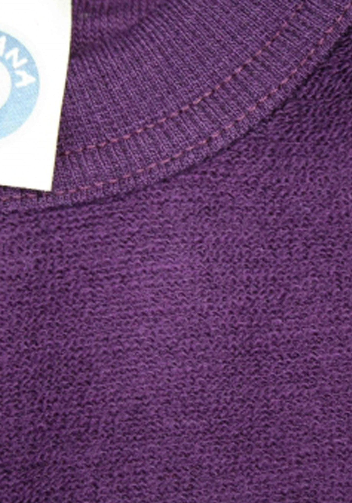 Homewear terry din lână merinos - Plum Melange Cosilana HipHip.ro
