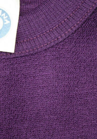 Homewear terry din lână merinos - Plum Melange Cosilana HipHip.ro