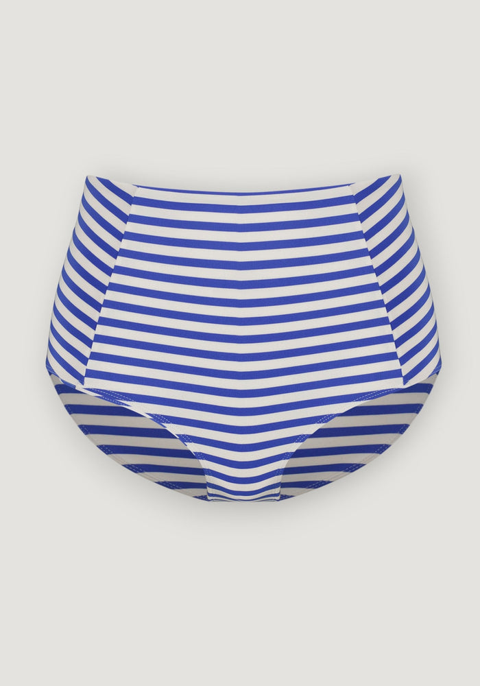 Slip baie femei protecție UV - Leandra Cobalt Stripe Canopea HipHip.ro