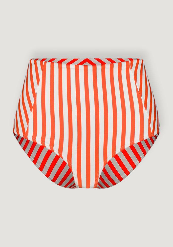 Slip baie protecție UV din bumbac - Leandra Orange Stripe