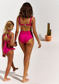 Slip baie femei protecție UV - Leandra Fuschia