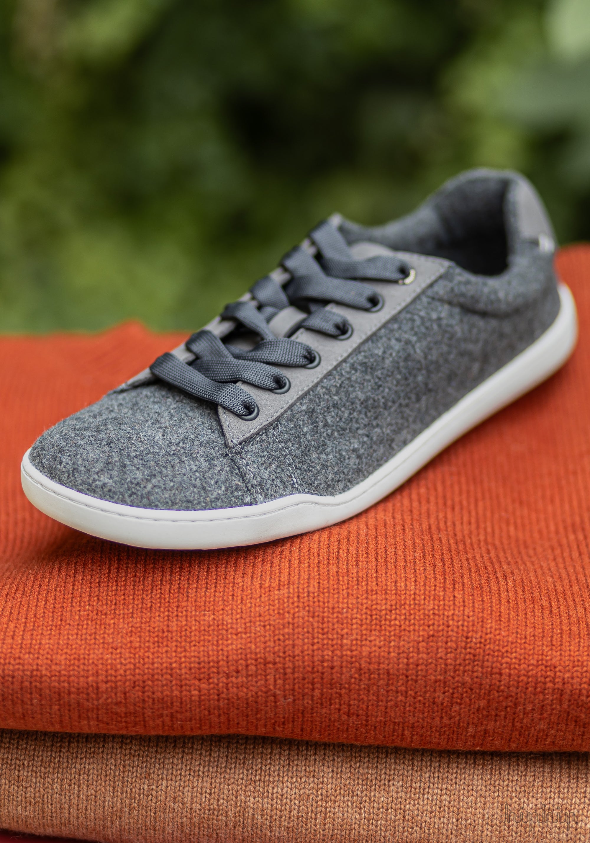 Sneakers Barefoot adulți din lana - Grey