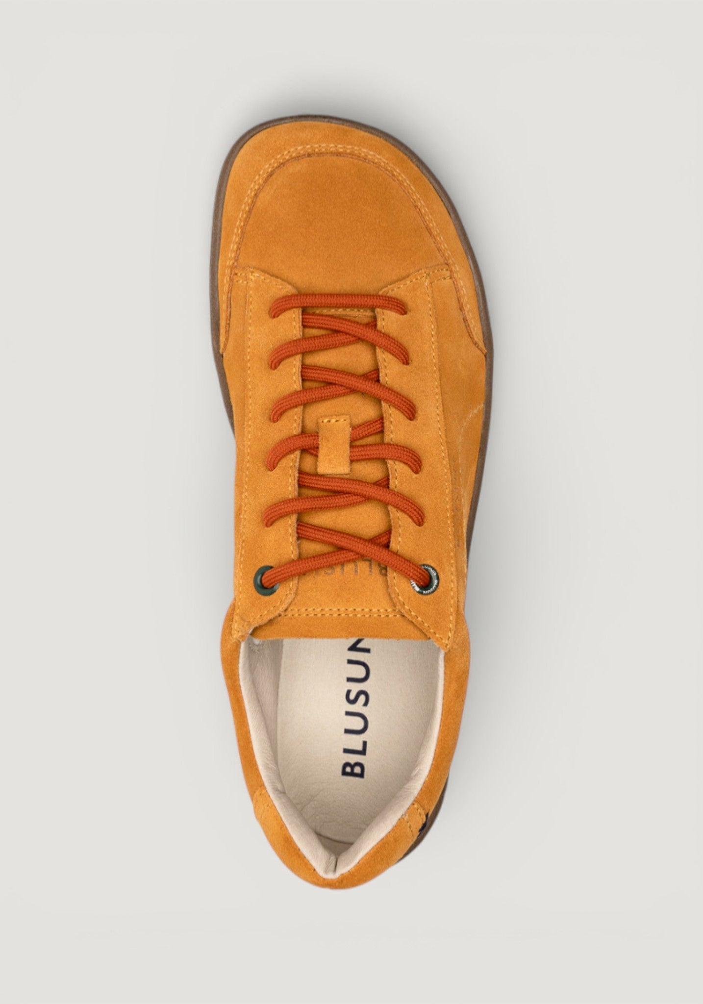 Sneakers Barefoot din piele întoarsă - Autumn Yellow