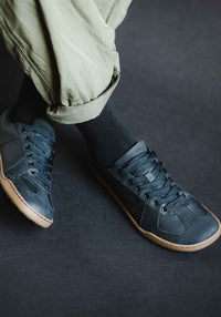 Sneakers Barefoot adulți din piele - Black