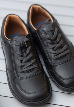 Sneakers Barefoot adulți din piele - Francie Black