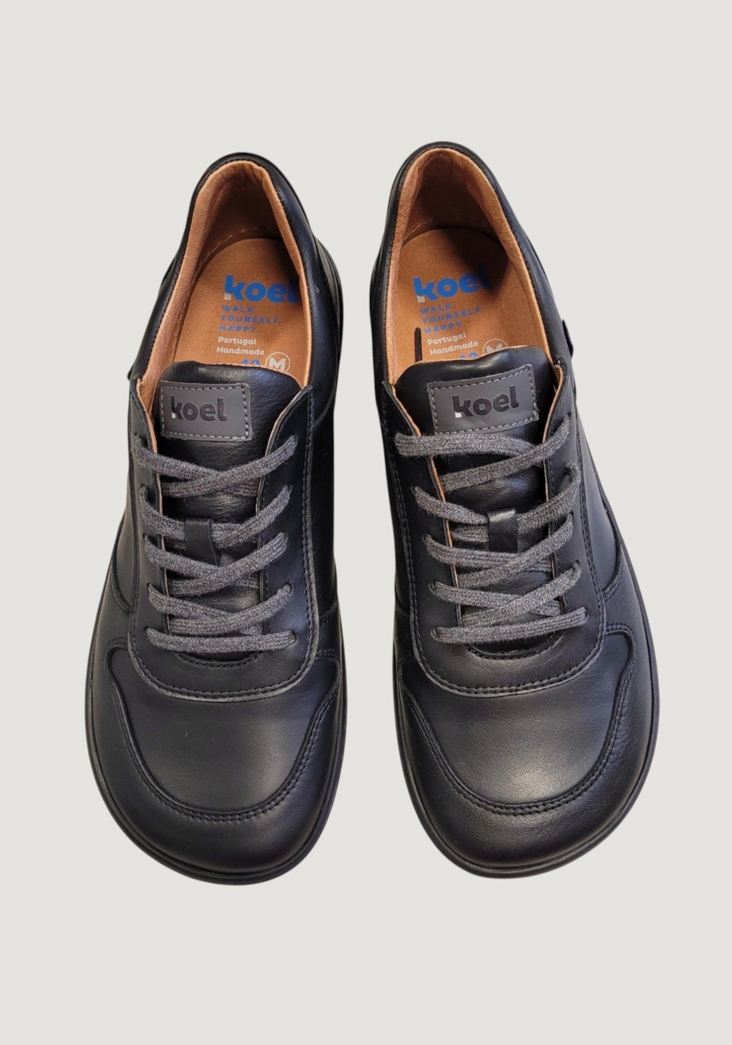 Sneakers Barefoot adulți din piele - Francie Black