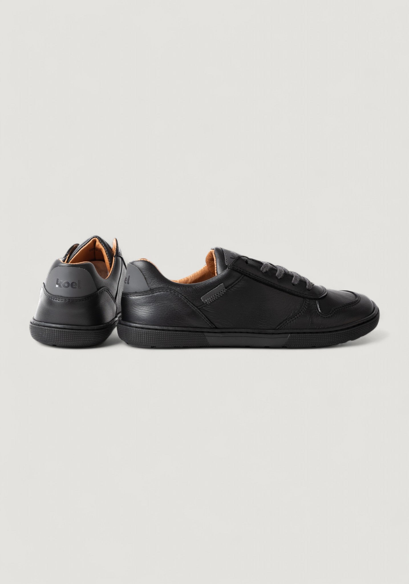 Sneakers Barefoot adulți din piele - Francie Black
