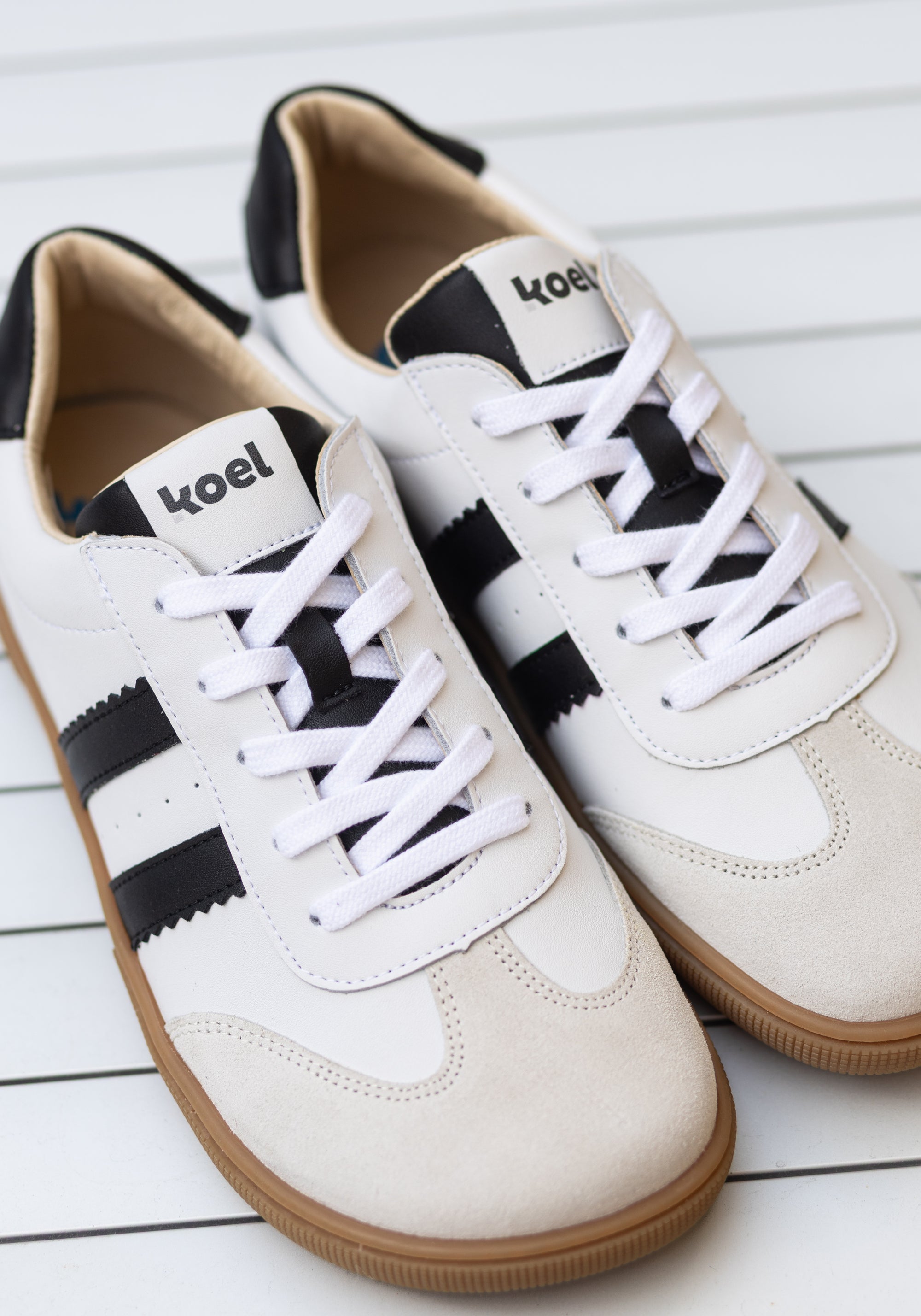 Sneakers Barefoot adulți din piele - Francie White