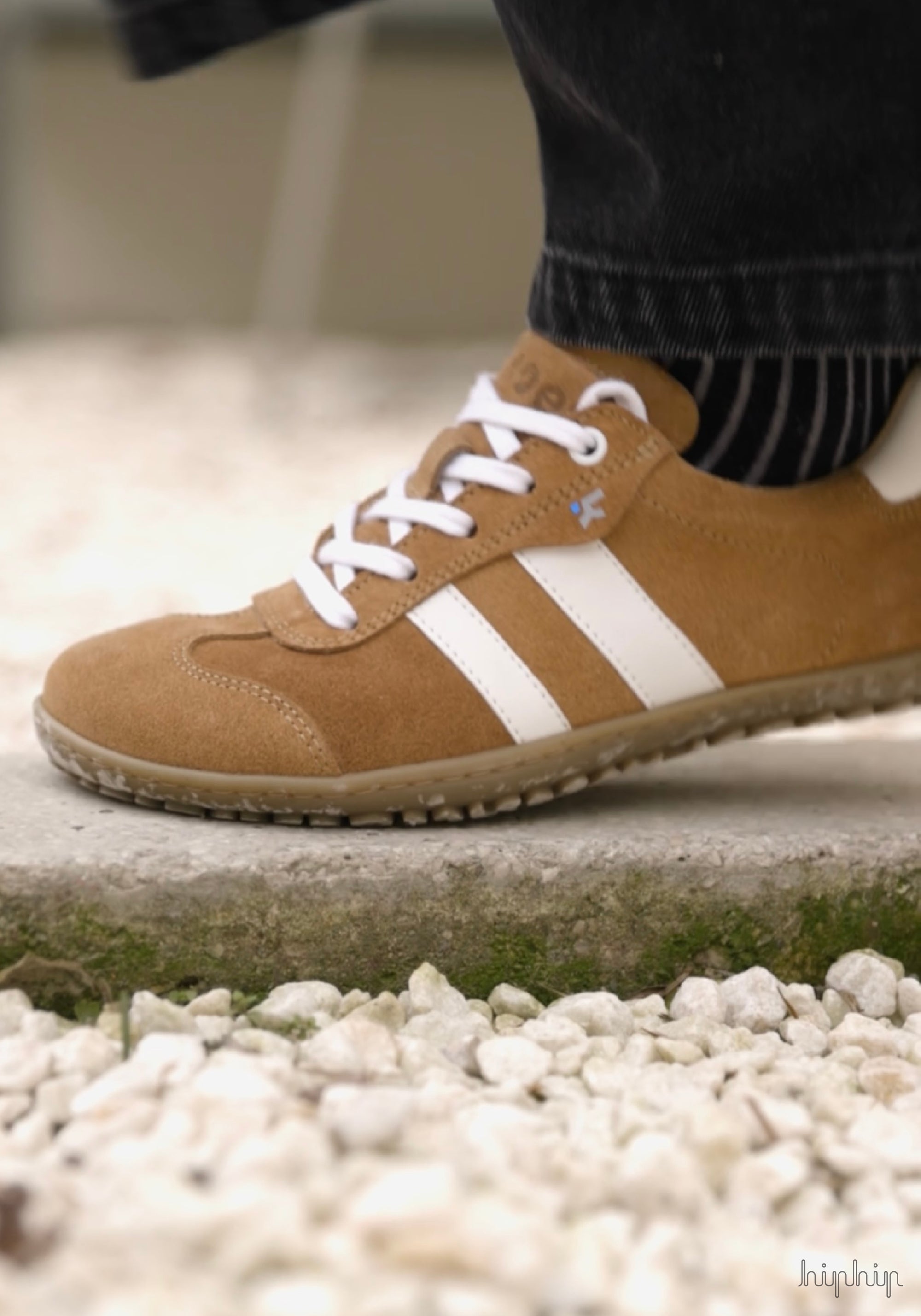Sneakers Barefoot adulți din piele - Ila Beige