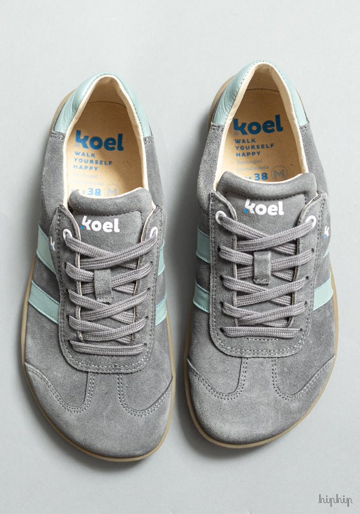 Sneakers Barefoot adulți din piele - Ila Grey Koel HipHip.ro