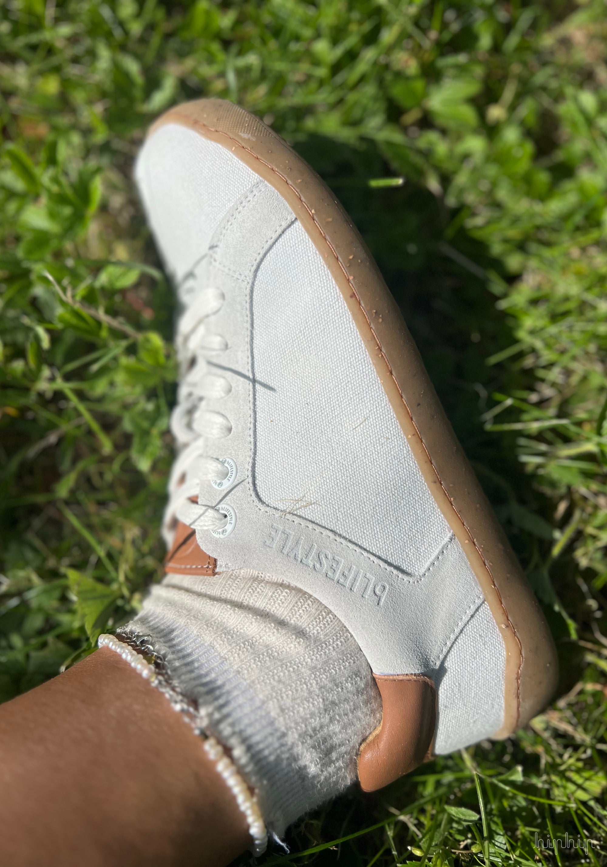 Sneakers Barefoot adulți - Sneaker Style White/Hazelnut