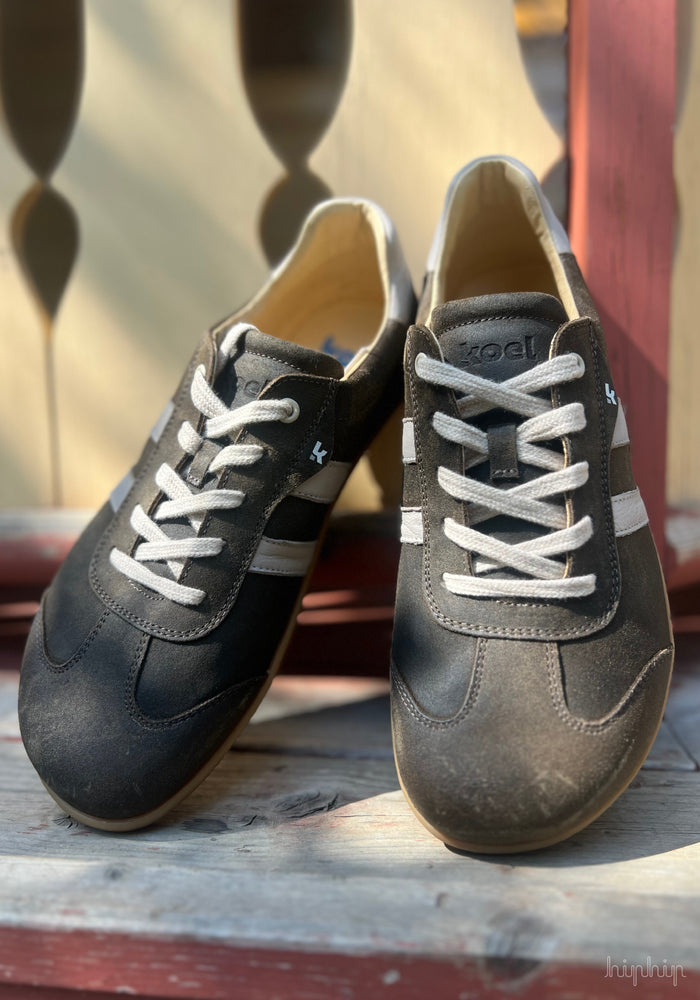 Sneakers Barefoot bărbați din piele - Ilo Taupe