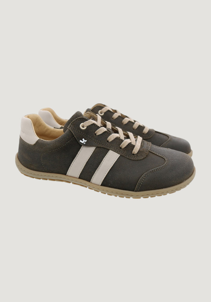 Sneakers Barefoot bărbați din piele - Ilo Taupe 41