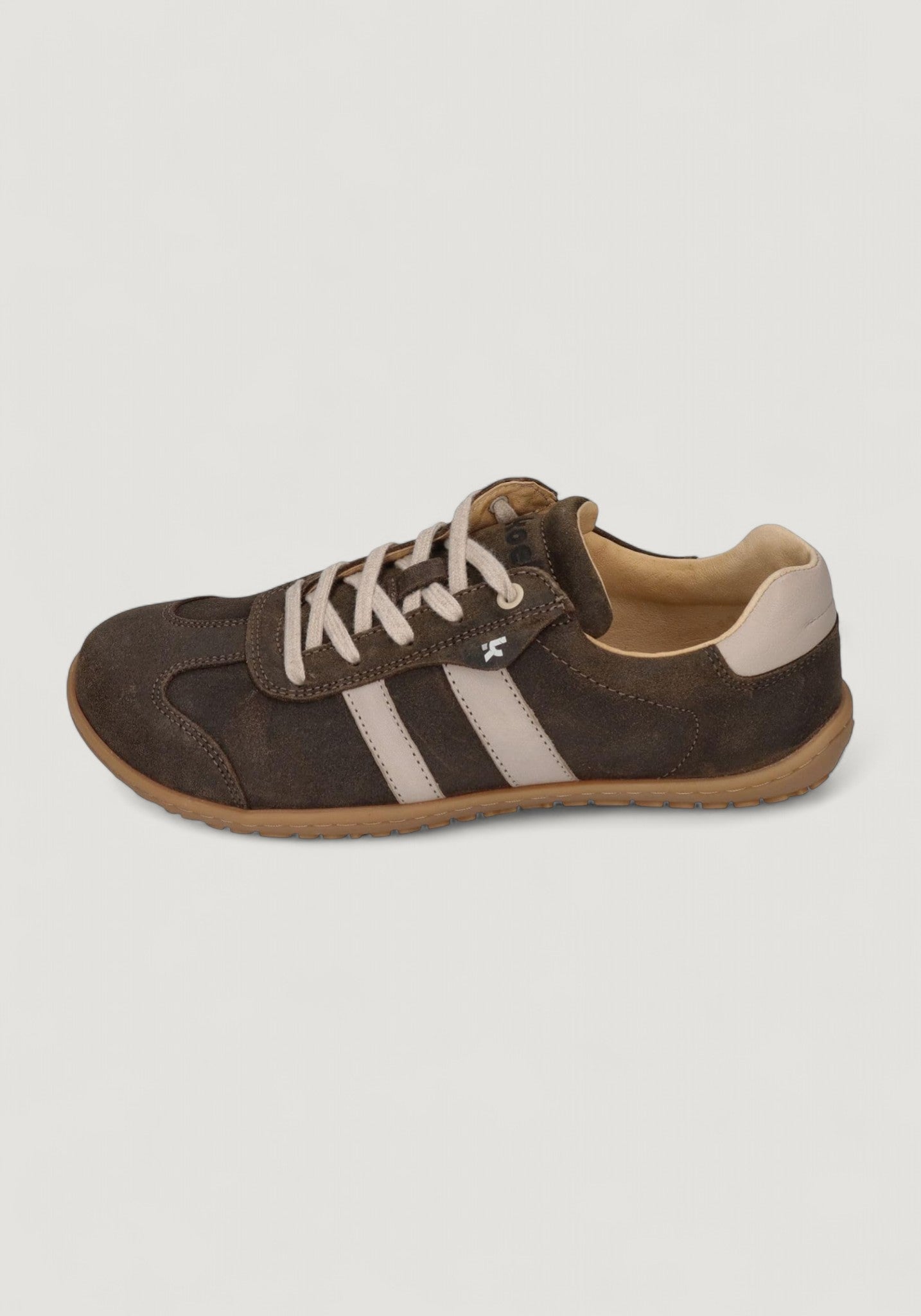 Sneakers Barefoot bărbați din piele - Ilo Taupe