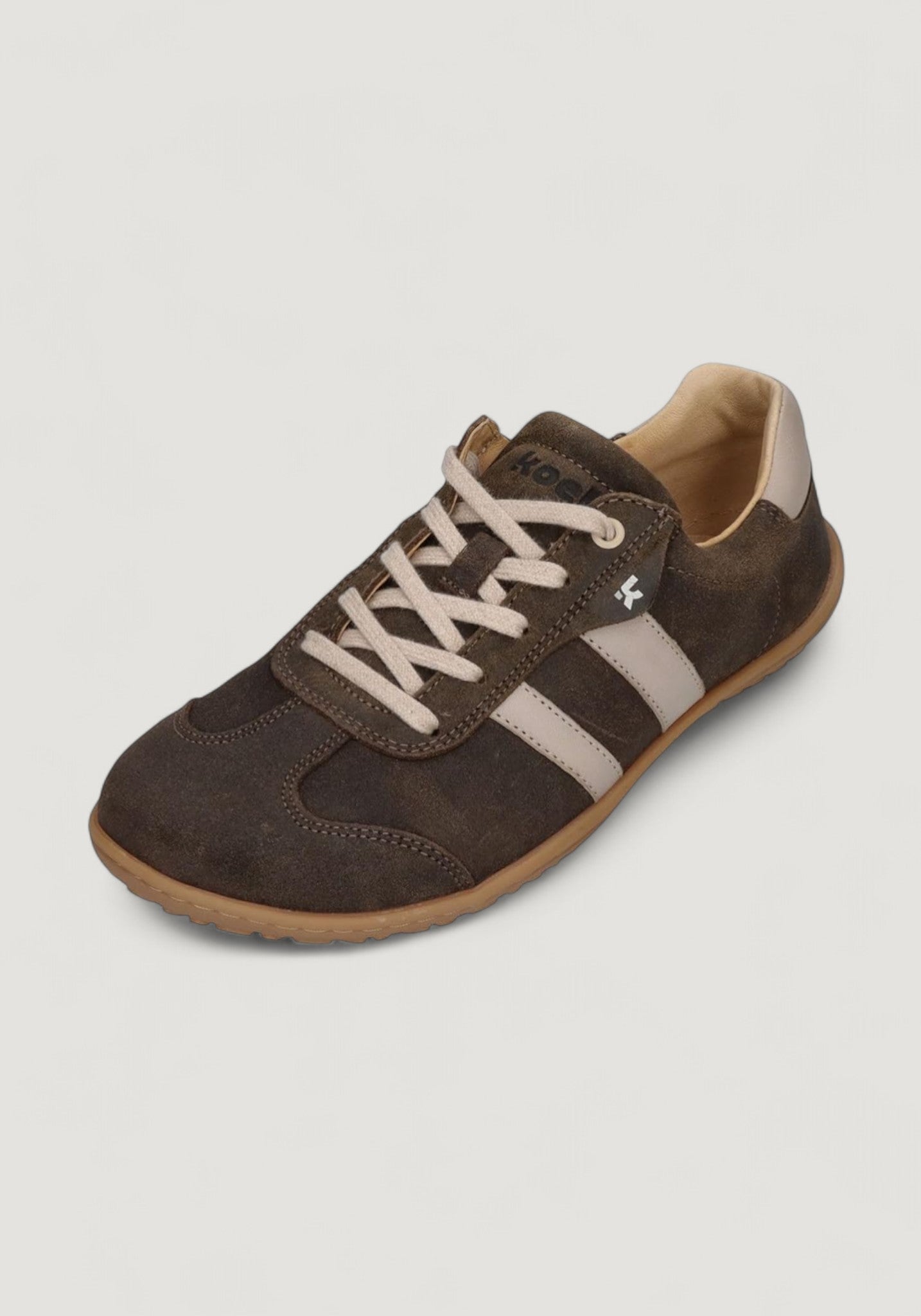 Sneakers Barefoot bărbați din piele - Ilo Taupe