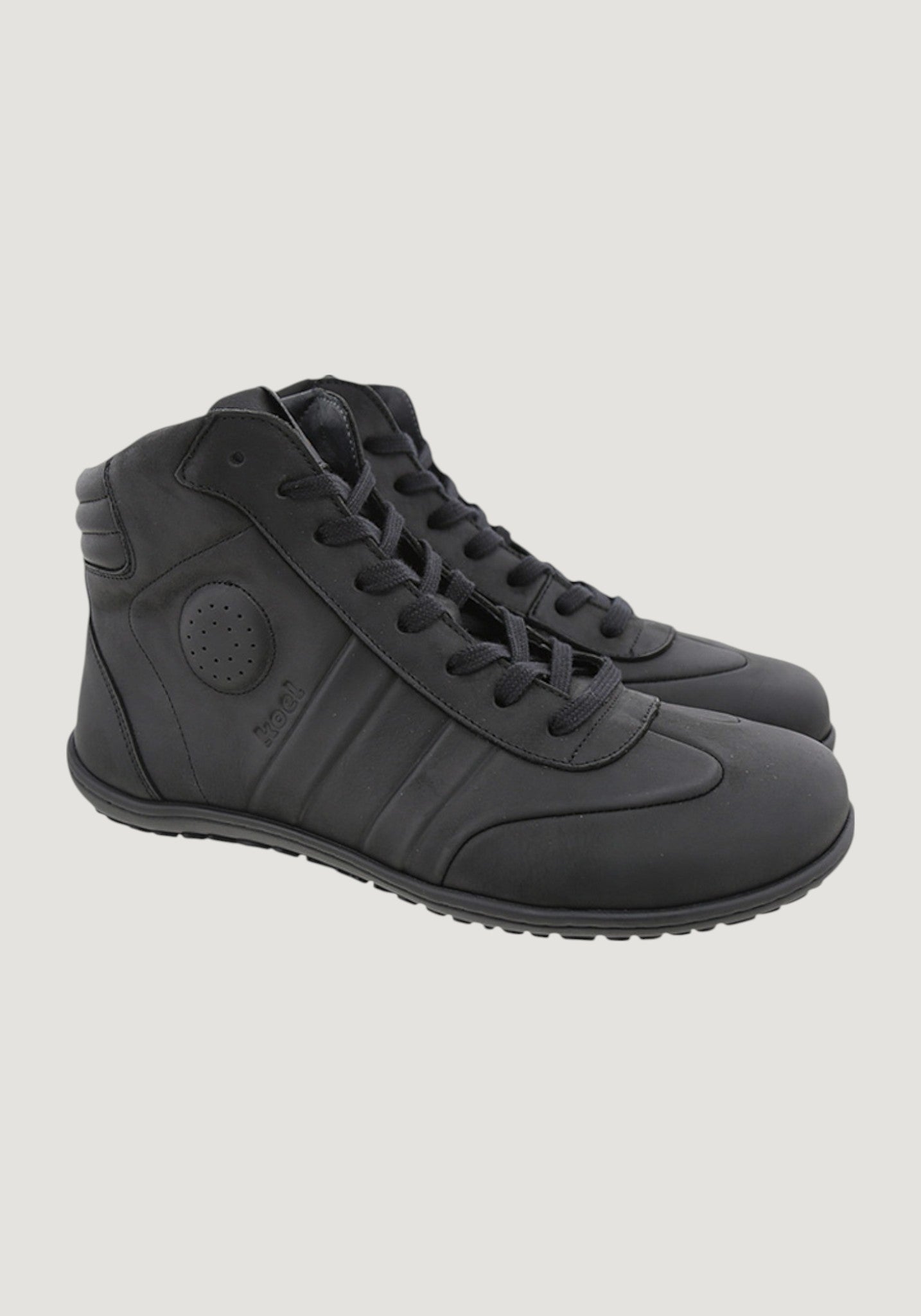 Sneakers Barefoot bărbați din piele - Izo Black