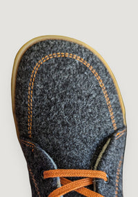 Sneakers Barefoot din lână - Zero Wooler Dark Grey Baabuk HipHip.ro