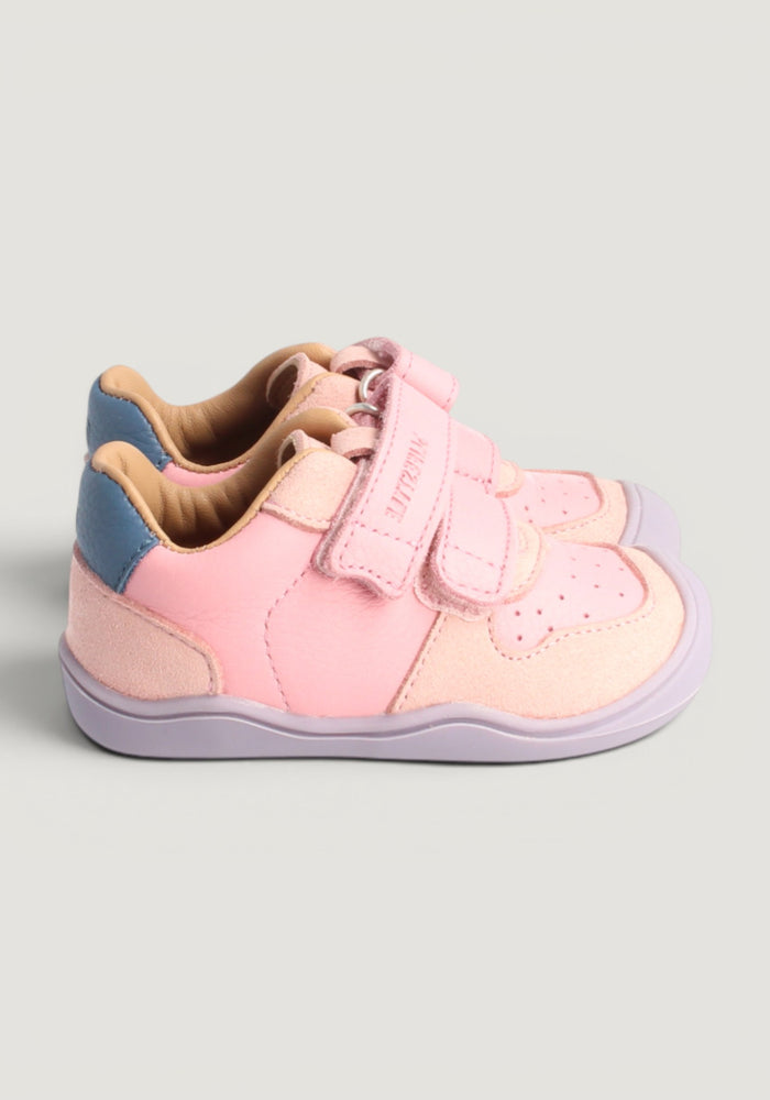Sneakers Barefoot din piele - Anura Baby Cloud Rose