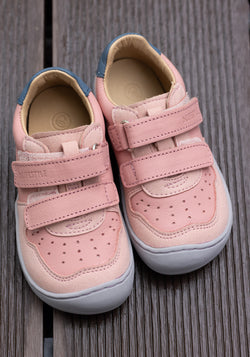 Sneakers Barefoot din piele - Anura Baby Cloud Rose
