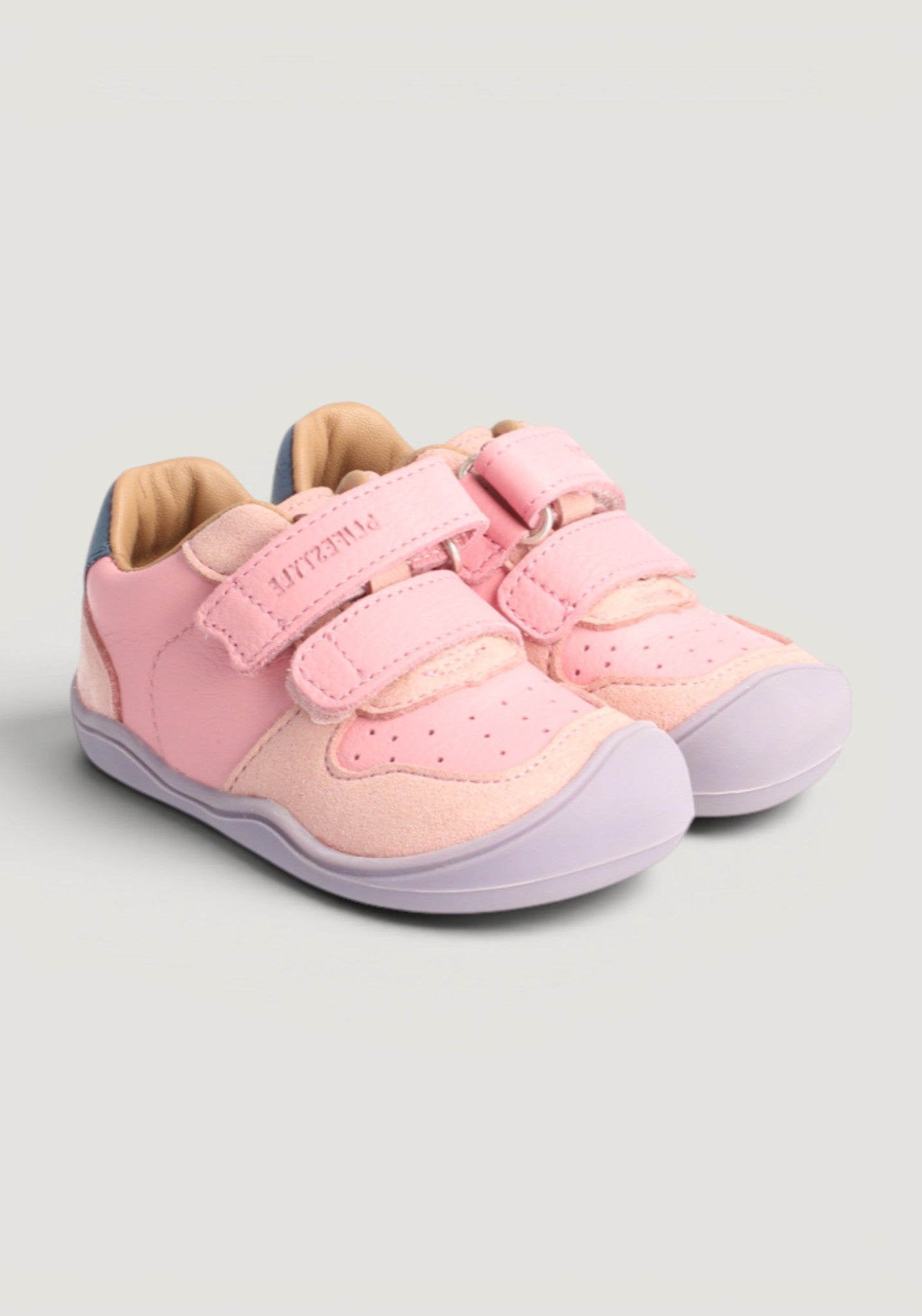 Sneakers Barefoot din piele - Anura Baby Cloud Rose