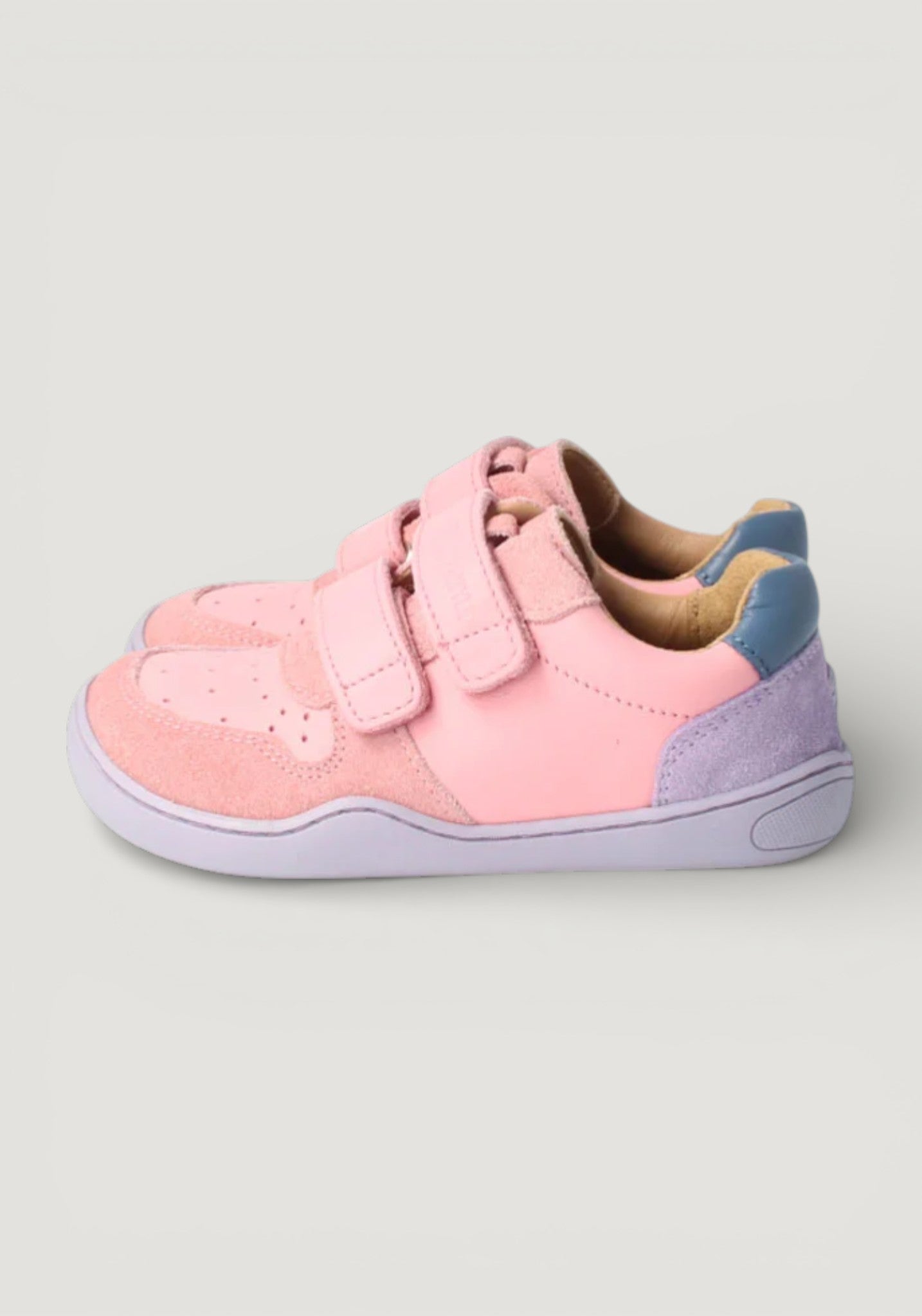 Sneakers Barefoot din piele - Anura Baby Cloud Rose