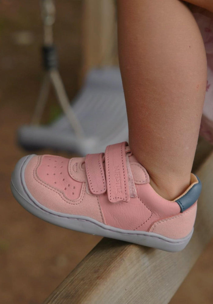 Sneakers Barefoot din piele - Anura Cloud Rose