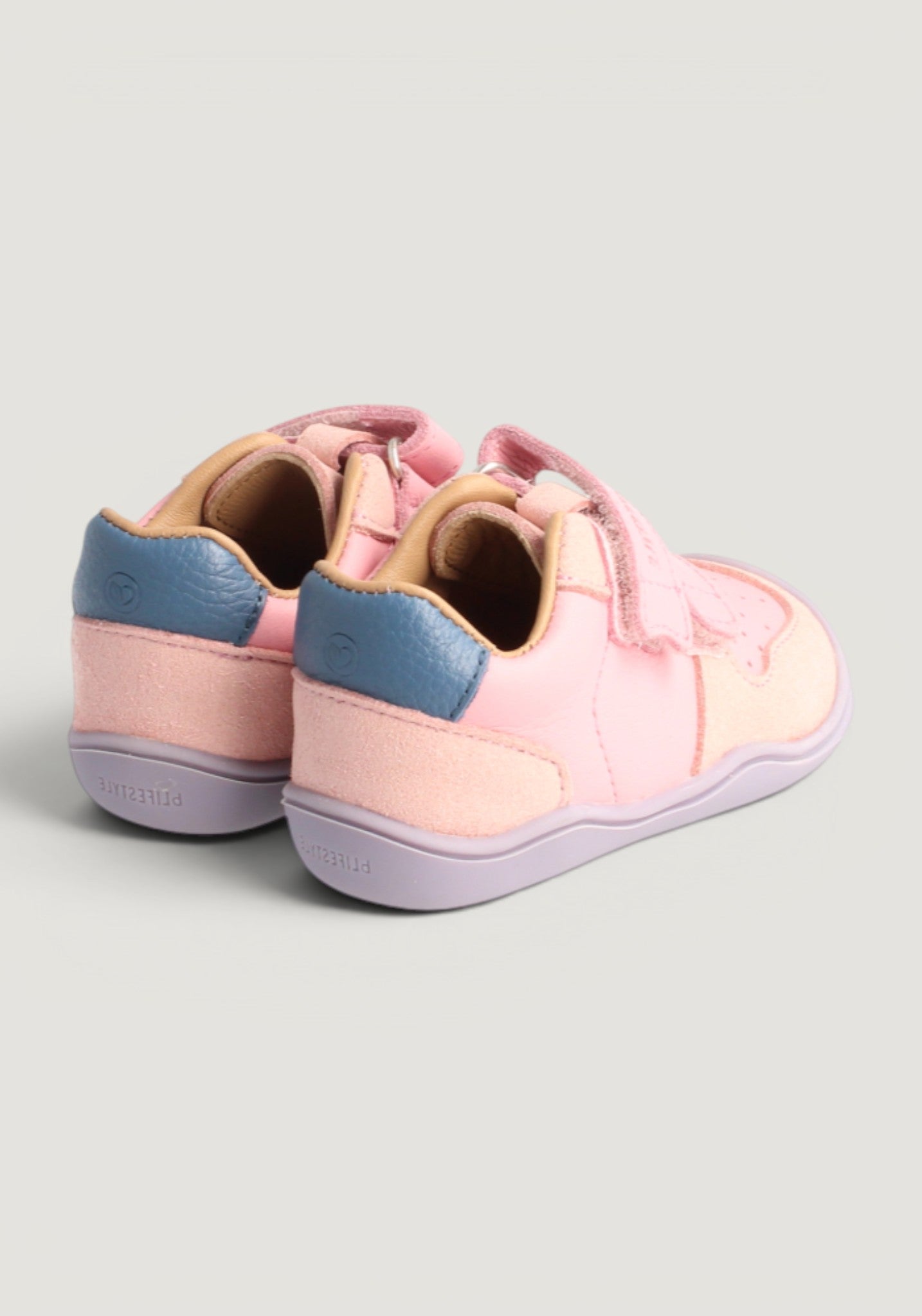 Sneakers Barefoot din piele - Anura Baby Cloud Rose