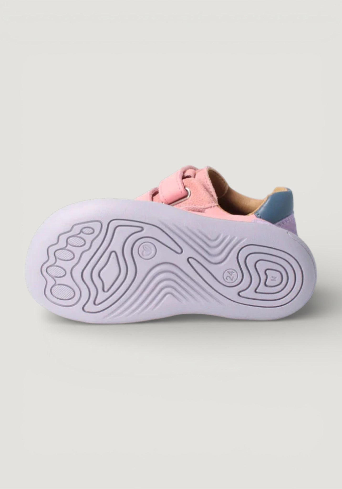 Sneakers Barefoot din piele - Anura Baby Cloud Rose