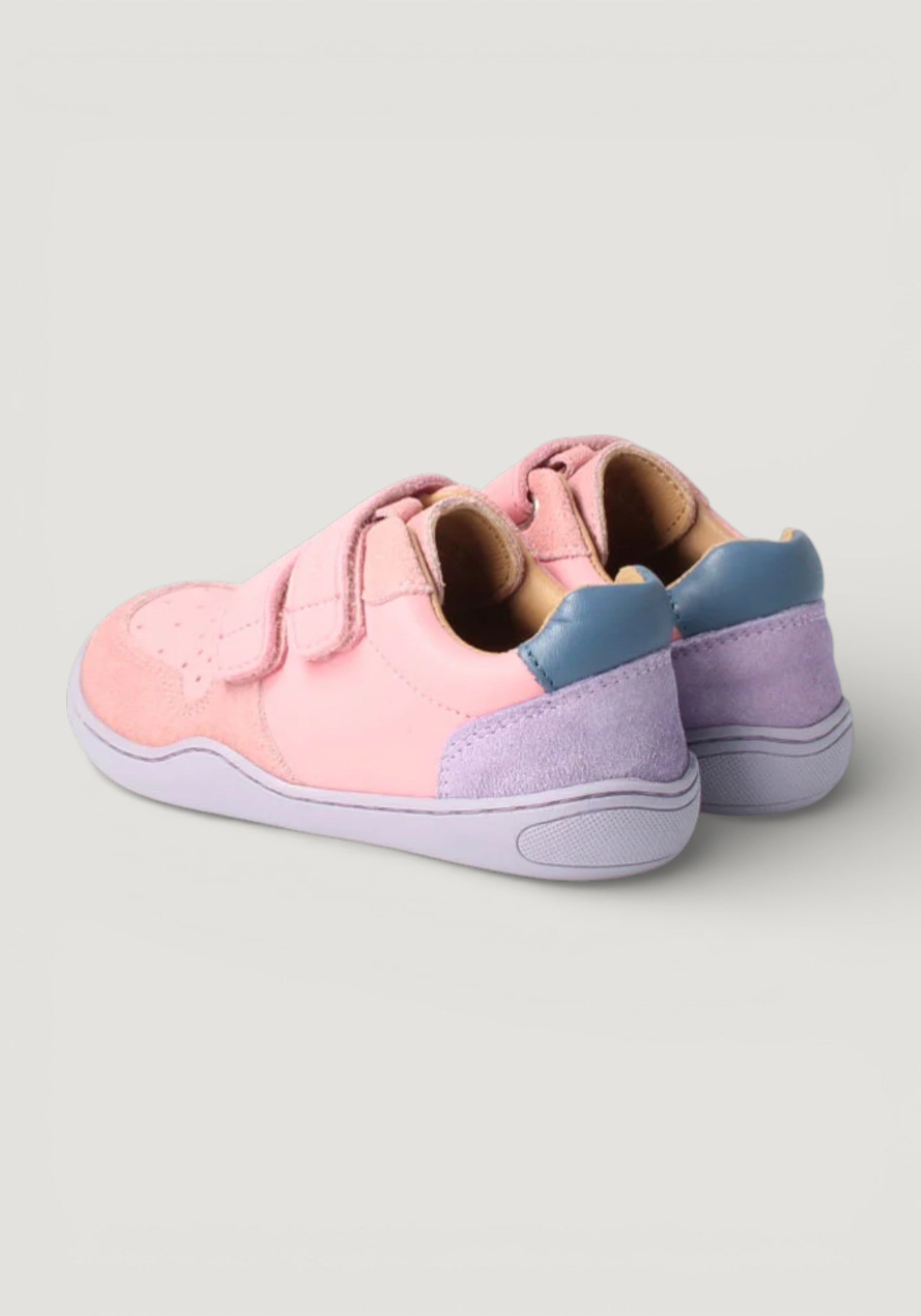 Sneakers Barefoot din piele - Anura Baby Cloud Rose
