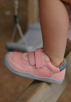 Sneakers Barefoot din piele - Anura Cloud Rose