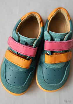 Sneakers Barefoot din piele - Anura Petrol