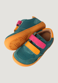 Sneakers Barefoot piele - Anura Petrol