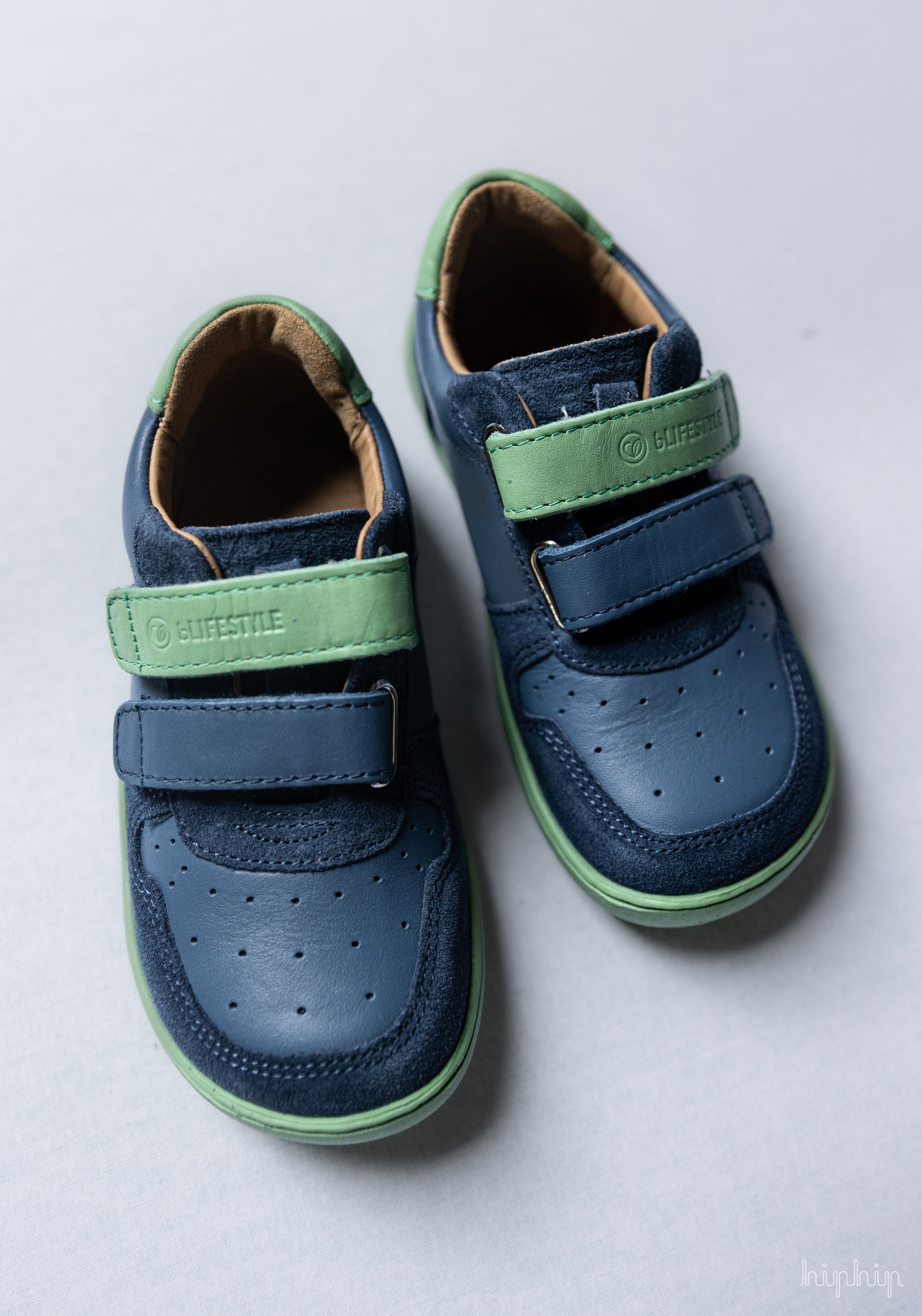 Sneakers Barefoot din piele - Anura Sea Blue