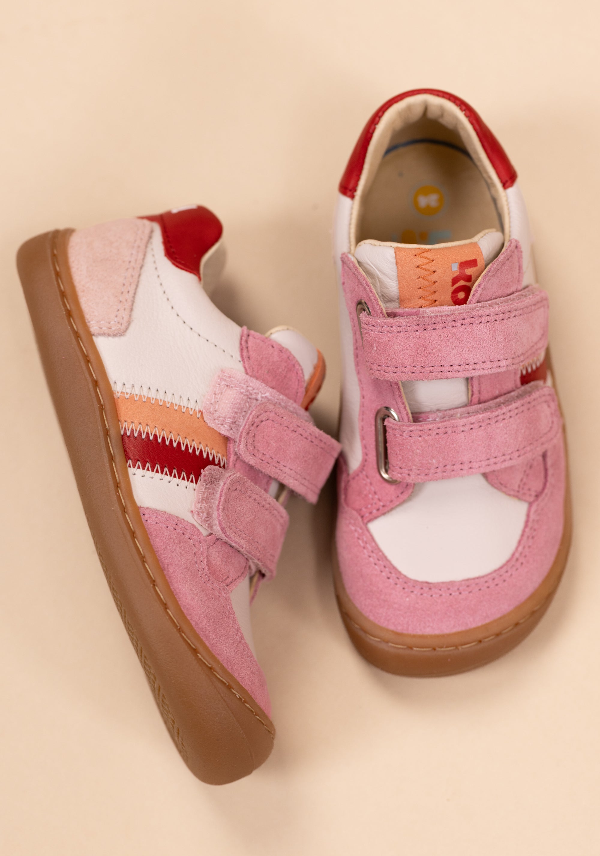 Sneakers Barefoot din piele - Bali Bright Pink