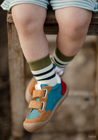 Sneakers Barefoot din piele - Bali Olive Koel HipHip.ro