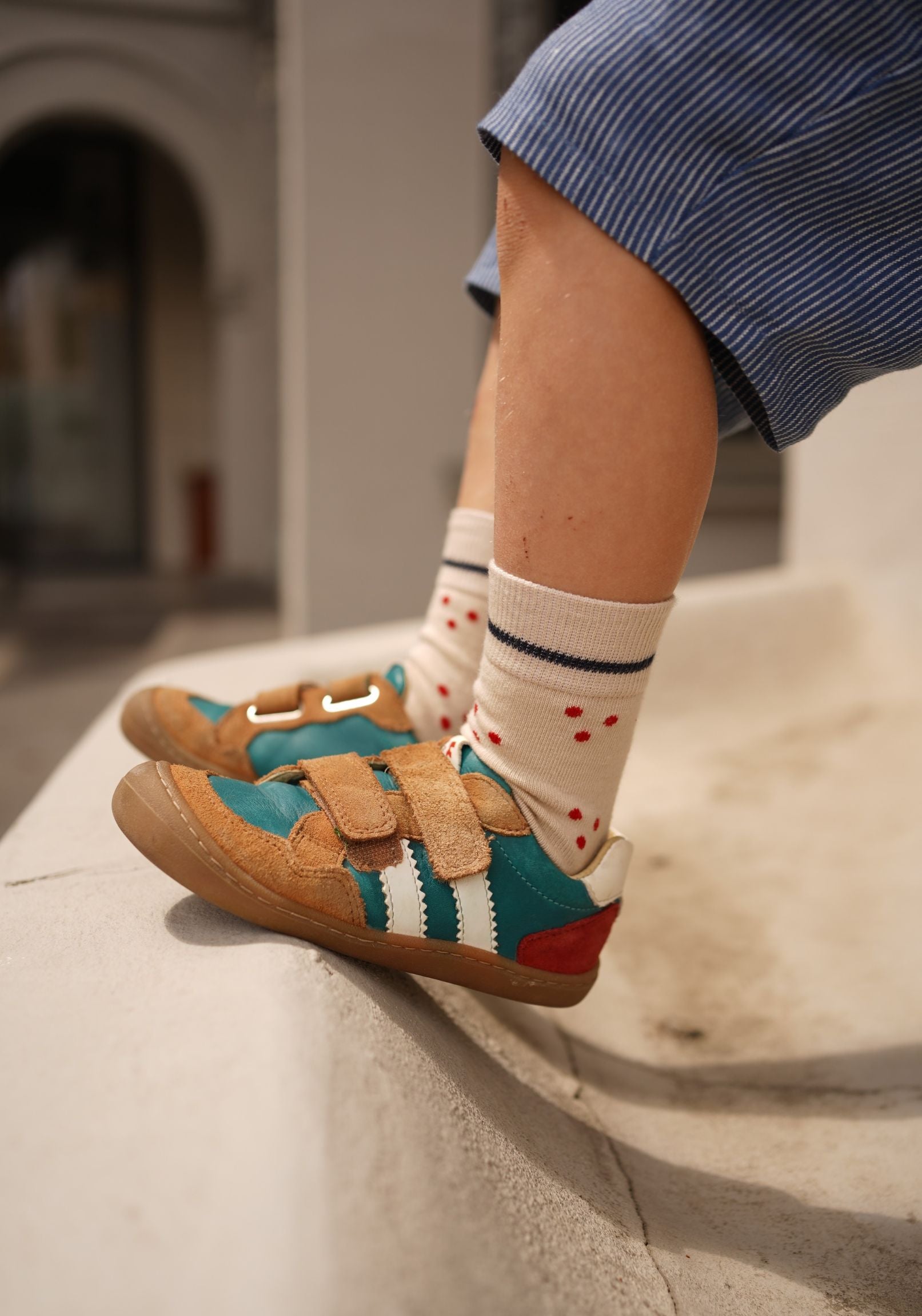 Sneakers Barefoot din piele - Bali Olive
